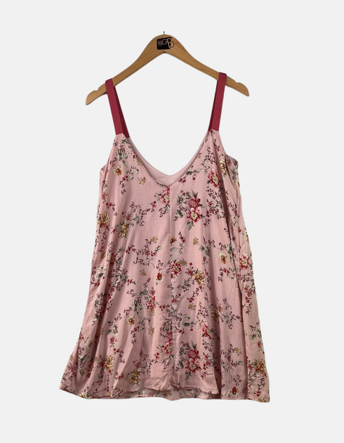 Pink floral tank TM