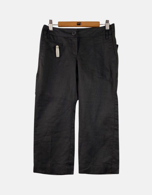 Women's Cropped Black Trousers