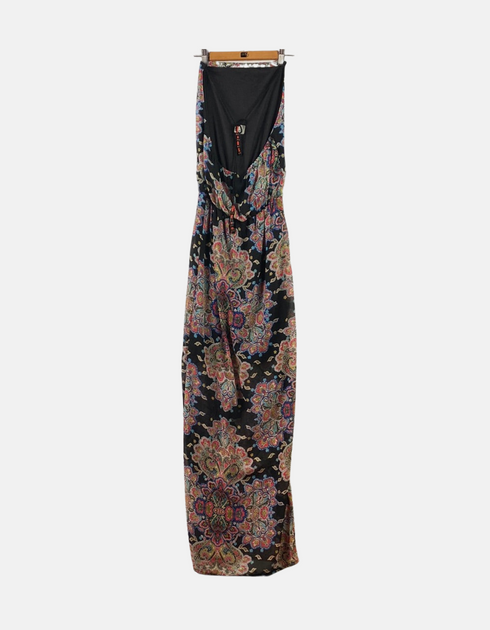Bohemian Paisley Print Maxi Dress
