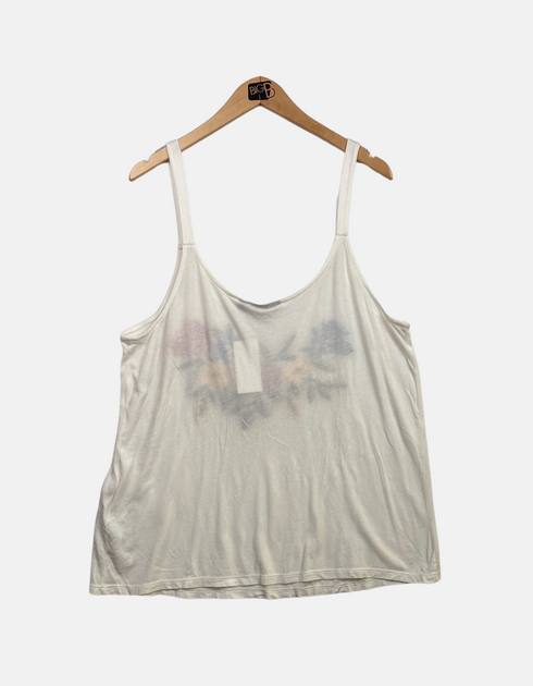 White tank with flowers FM