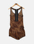 Leopard Print Sleeveless Romper for Women