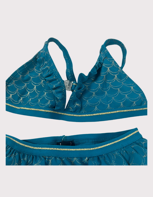 Enchanted Teal Waves Two-Piece Swim Set