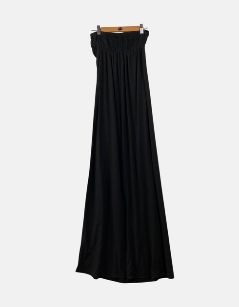 Strapless Black Maxi Dress