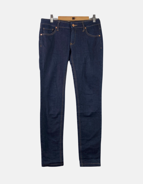 Dark Wash Straight-Leg Denim Jeans