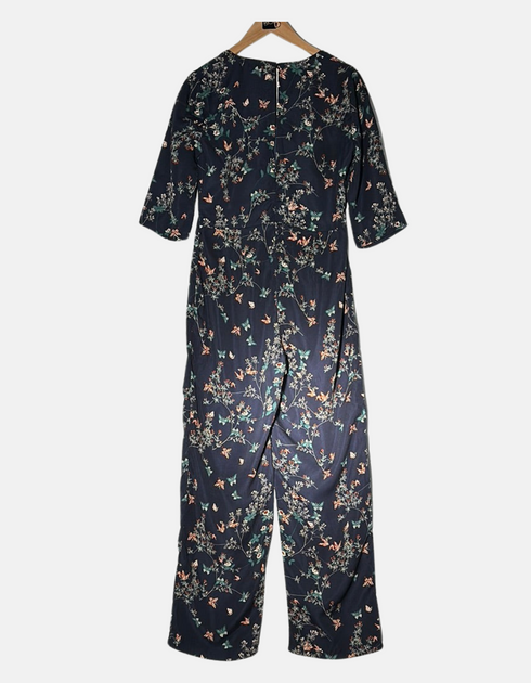 Women's Floral Print Wide-Leg Jumpsuit