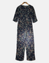 Women's Floral Print Wide-Leg Jumpsuit