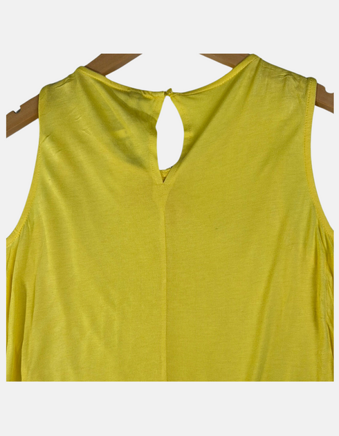 Sunshine Yellow Lace Overlay Tank