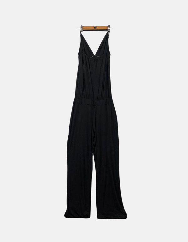 Women's Black Spaghetti Strap Jumpsuit