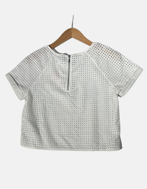 Silver Mesh Metallic Top