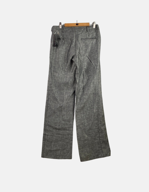 Wide-Leg Grey Trousers
