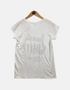 White T-shirt print FM