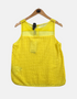 Bright Yellow Sleeveless Eyelet Top