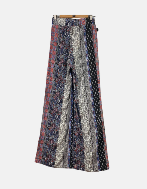 Boho Wide-Leg Printed Pants for Women