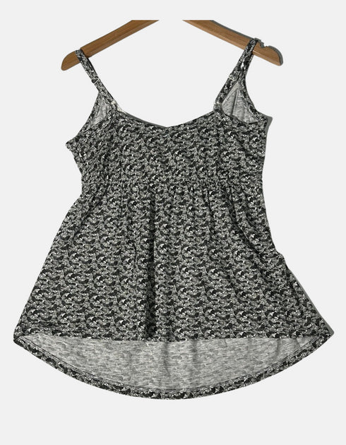 Monochrome Floral Mini Dress F