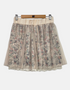 Shirt white net with flower FM