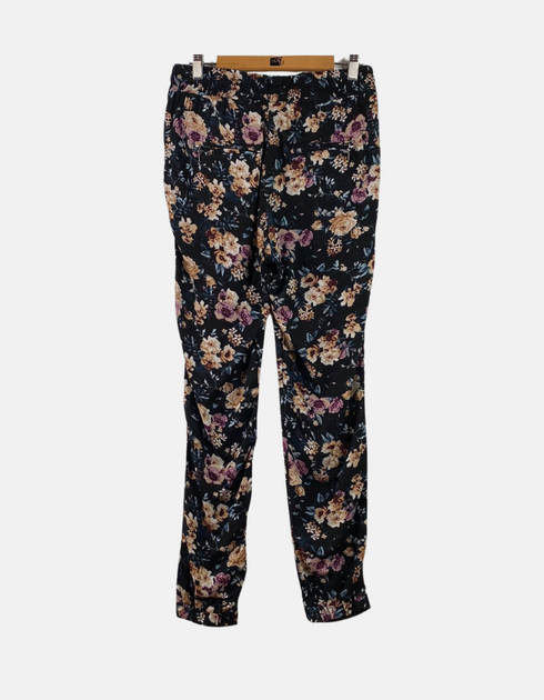Floral Print Elastic Waist Jogger Pants