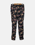 Floral Print Elastic Waist Jogger Pants