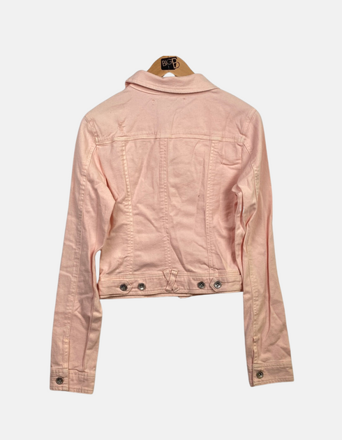 Pink denim jacket Stone FM