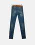 Distressed Light-Wash Skinny Jeans