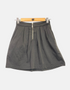 High-Waisted Pleated A-Line Skirt