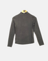 Black Long-Sleeve Mock Neck Top