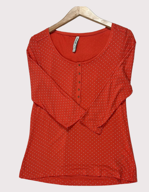 Crimson Dot Delight Blouse