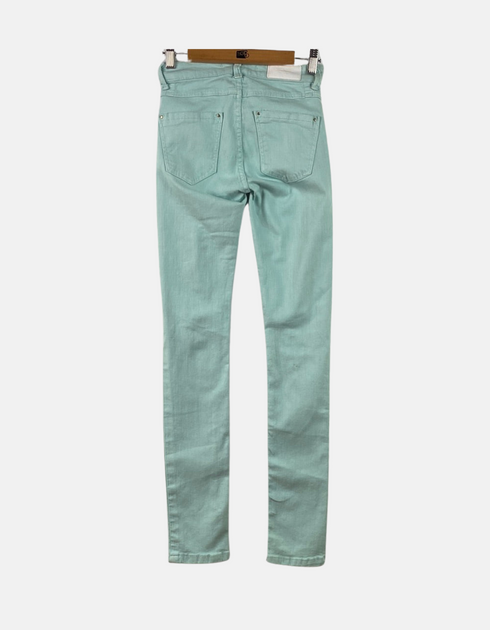 Mint Distressed Skinny Jeans