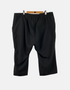 Black Knee-Length Tailored Capri Pants