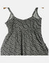 Monochrome Floral Mini Dress F