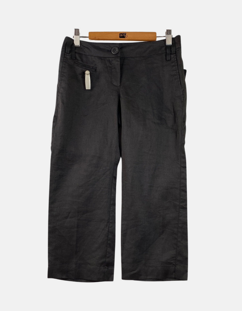 Women's Cropped Black Trousers