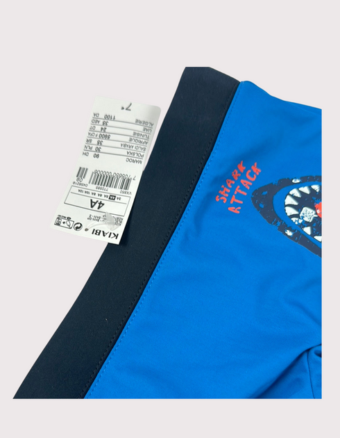 Deep Blue Shark Swim Trunks
