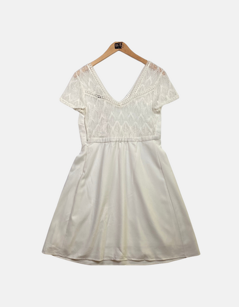 White lase dress FM