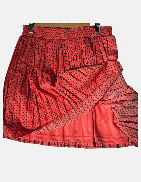 Polka Dot Pleated Skirt