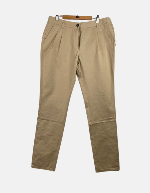 Classic Khaki Straight-Leg Chino Pants