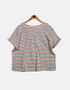 T-shirt red & blue line FM