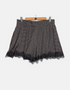 Polka Dot High-Waisted Shorts with Lace Trim