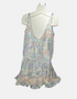 Floral Print Sleeveless Drop Waist Dress