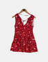 Red floral dress FM