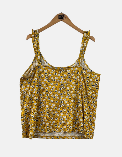 Floral Print Ruffled Strap Top For Women