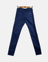 Navy Blue Slim-Fit Casual Pants