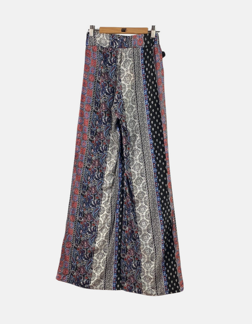 Boho Wide-Leg Printed Pants for Women