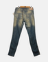Distressed Mid-Wash Slim-Fit Jeans