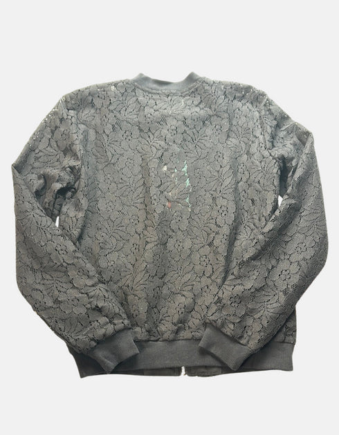 Luxe Lace Bomber Jacket