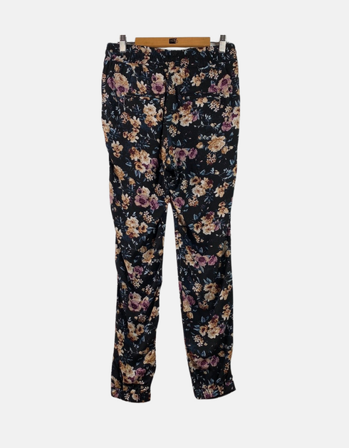 Floral Print Elastic Waist Jogger Pants