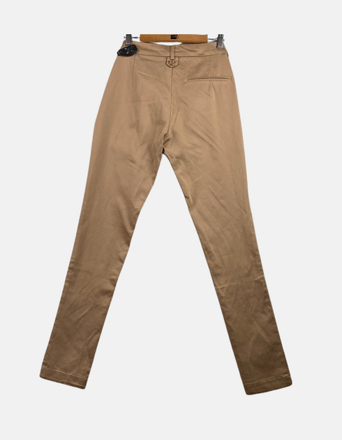 Classic Beige Slim-Fit Chino Pants