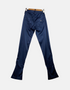 Navy Slim Fit Low-Rise Flare Pants