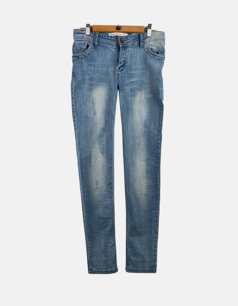 Light Wash Slim-Fit Denim Jeans