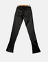 Black Slim-Fit Low-Rise Flare Pants