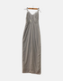 Gray colour long dress FM