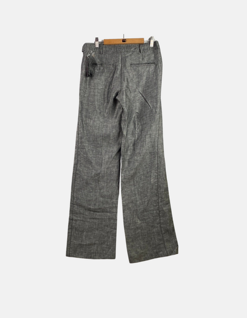 Wide-Leg Grey Trousers